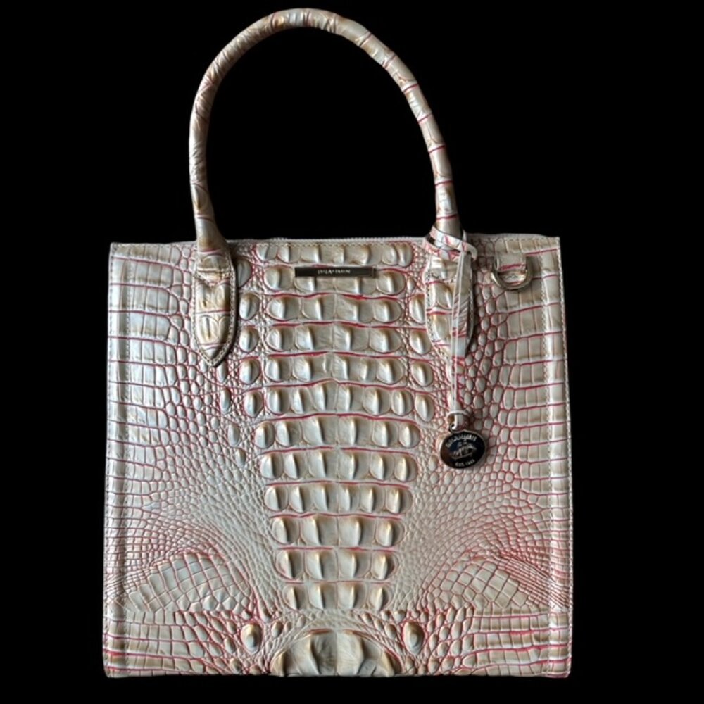 RARE BACK - NWT BRAHMIN Caroline Sunkiss Melbourne Satchel Crossbody Bag Leather